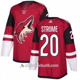 Män Ishockey Arizona Coyotes Tröja Dylan Strome 20 Adidas 2017-2018 Maroon Authentic